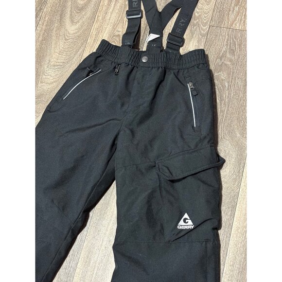 GERRY KIDS SNOW WINTER BIB PANTS W-SUSPENDERS SIZE M-10/12 SKI OUTDOOR LINED - Picture 2 of 6